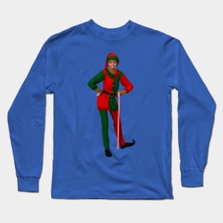 Christmas Elf Lady Long Sleeve T-Shirt